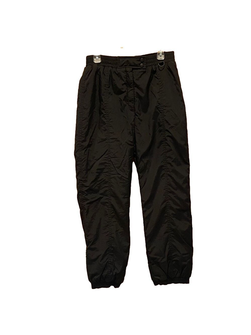 CB Sports Women’s Black Ski Snow Pants with Elastic Ankles Size 12